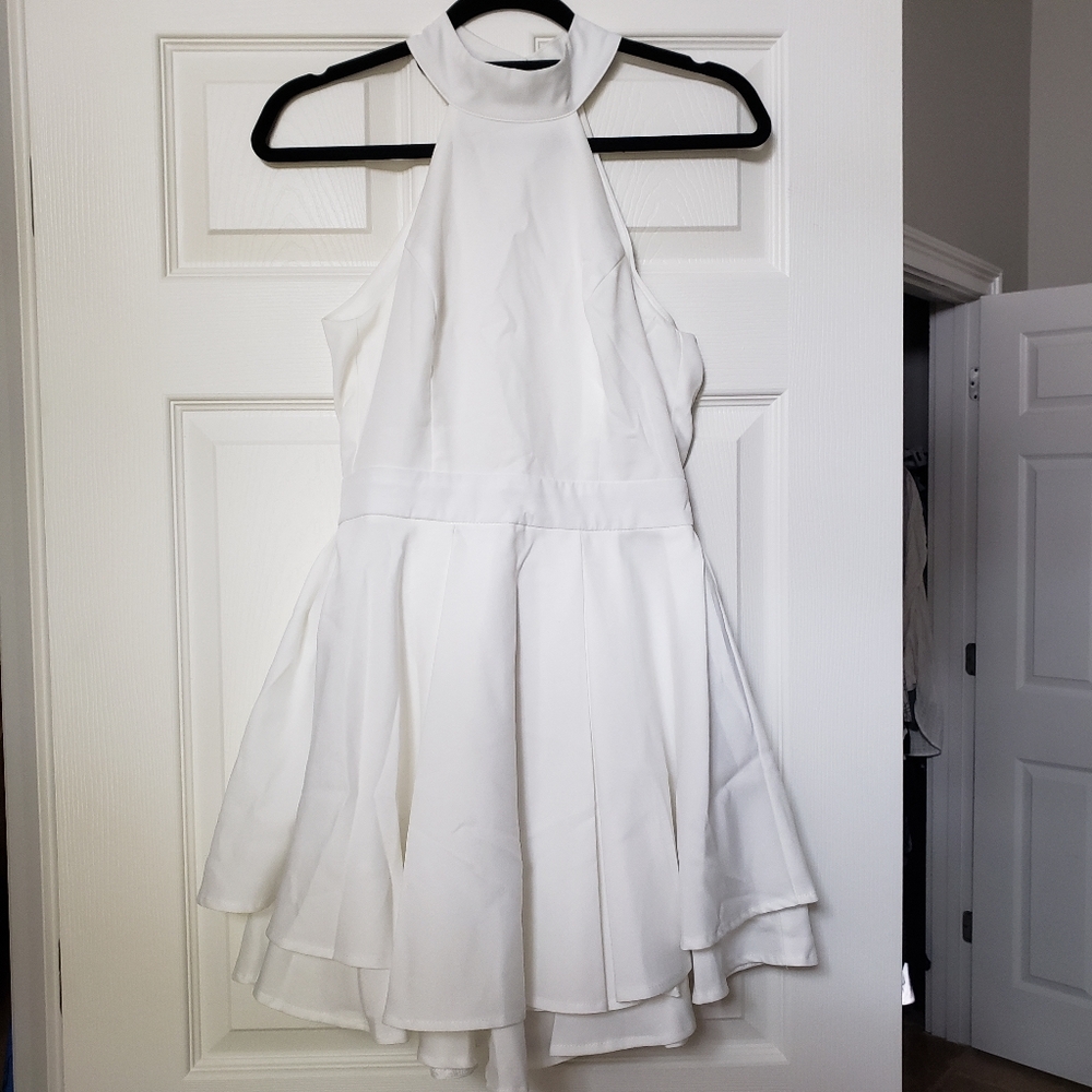 Lulus white homecoming dress